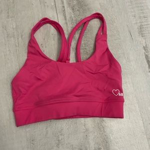 Ashy Bines toned pink sports bra